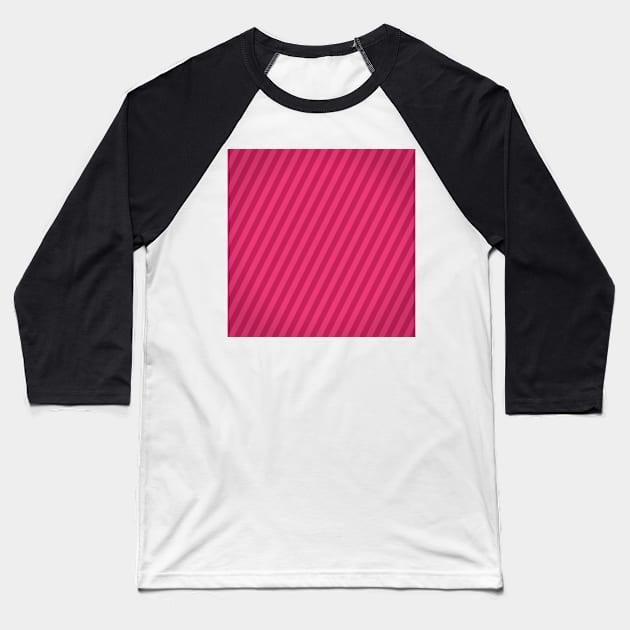 Stripes pink Baseball T-Shirt by Tshirtstory